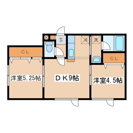 メゾンシエルブウルの物件間取画像